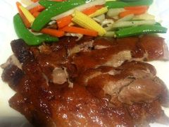 烧鹅甜脆杂菜-伍月花酒楼