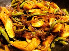 豆角牛肉卷子-华盛园卷子王农家菜水库鱼