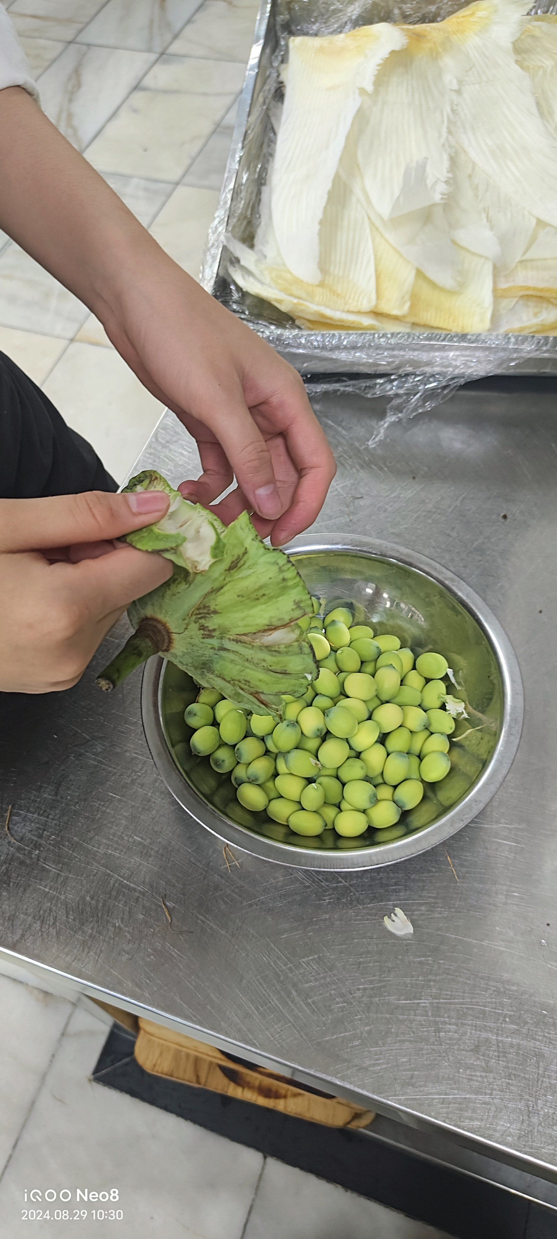 吃货的日常记录 新鲜手剥莲子