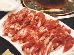 手切羊肋条-清真·海清斋铜锅涮肉牛羊肉小炒泡馍(大雁塔店)
