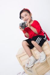 -海岸风光儿童摄影