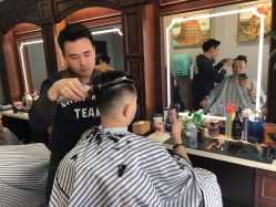 -595barbershop美式油头