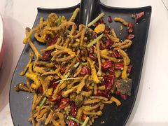 干煸茶树菇-刘胖子家常菜·蹄花焖藕(富安街店)