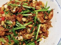 韭菜爆炒虾米-农耕记·湖南土菜(halo广场店)