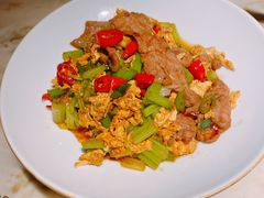 滑蛋小炒牛肉-绿茶餐厅(乐峰广场店)