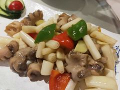 藕带炒脆肠-渔太泰漓江小馆·广西融合菜(西街店)