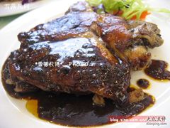 黑椒鸡腿扒-小白桦西餐厅