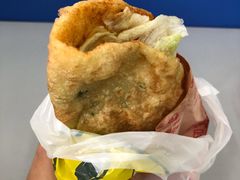 -小红车炸蛋葱油饼