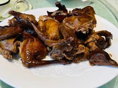 黄泥烧鸽子-华盛园卷子王农家菜水库鱼