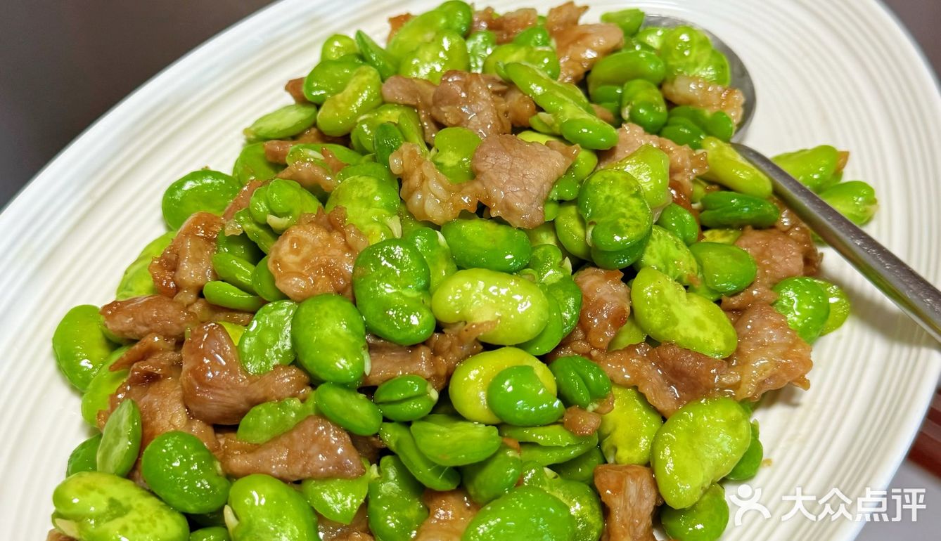 蚕豆炒肉 春天里的下饭菜 真的太鲜了！