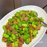 蚕豆炒肉 春天里的下饭菜 真的太鲜了！