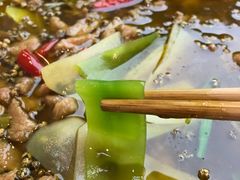 青花椒油麦菜-有红鸡毛店·川菜(建设路店)