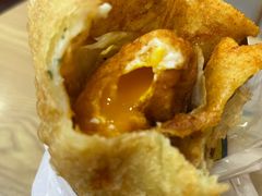 -小红车炸蛋葱油饼
