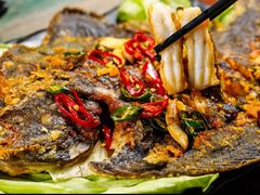 香煎多宝鱼-釜山美食韩国炸酱面(长大店)