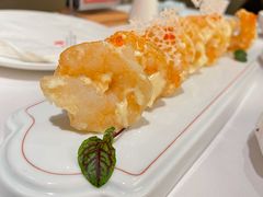 珊瑚汁青芥脆虾球-正佳广场万豪酒店-粤菜餐厅·点心·海鲜·聚餐