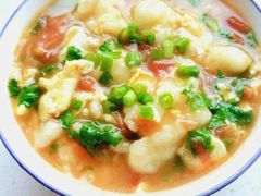 疙瘩汤-北京龙庆四季香农家饭庄·灶台鱼·碳烤虹鳟鱼(龙庆峡店)