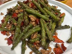 干煸四季豆-粤仔湾砂锅粥(广益哥伦布店)