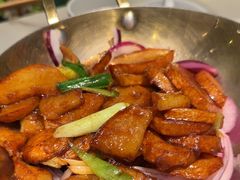 小锅土豆-绿茶餐厅(滨海万达广场店)