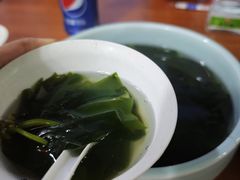 海带苗干贝汤-坛南湾农家乐·海鲜楼·大排档(平潭坛南湾店)