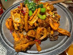 干锅排骨+虾-炭舍干锅(华发商都店)