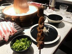热气羊肉串-京韵胡同·酱香羊蝎子火锅涮肉(长寿路店)