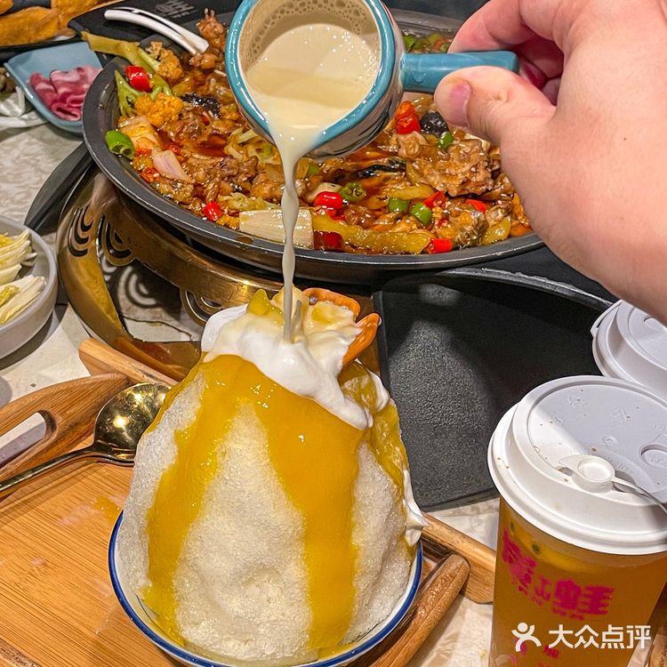 南昌牛蛙店也有雪山刨冰🔥直接撞到我心口上👅