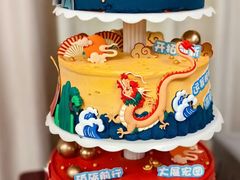 -咖咖熊蛋糕定制·英国蓝风车动物性淡奶油