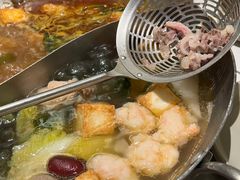 蟹籽鲜虾滑-左庭右院鲜牛肉火锅(南通CBD大有境店)