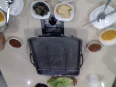 小菜、调料和南瓜粥-郑阿姨的家·이모네·韩料&烤肉(武川路店)