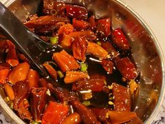 现炸辣椒油-京门老爆三·铜锅涮肉 爆肚(望京店)