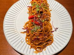 黑椒牛柳意大利面-本处·素食·融合料理(南油店)