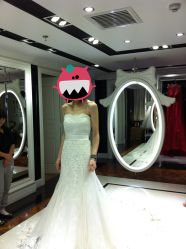 第一套出门纱&nbsp;鱼尾-韩国天使嫁衣婚纱礼服馆(上海旗舰店)