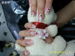 水晶  大花-星美甲