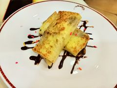 香蕉巧克力煎饼-老井俄式餐厅