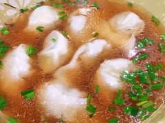 鸡汤荠菜鲜肉混沌-京城小江南·北京烤鸭·江南土菜·白鱼(中关村店)