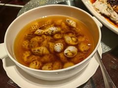 古越陈酿煮花螺-杭州西子湖四季酒店·金沙厅