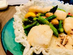 金巢夏果芦笋炒带子-四川豆花饭庄