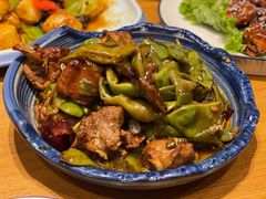 排骨焖油豆角-金勺缘东北菜馆(牡丹园店)