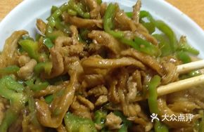 Fried Wheat Gluten with Pork Strips