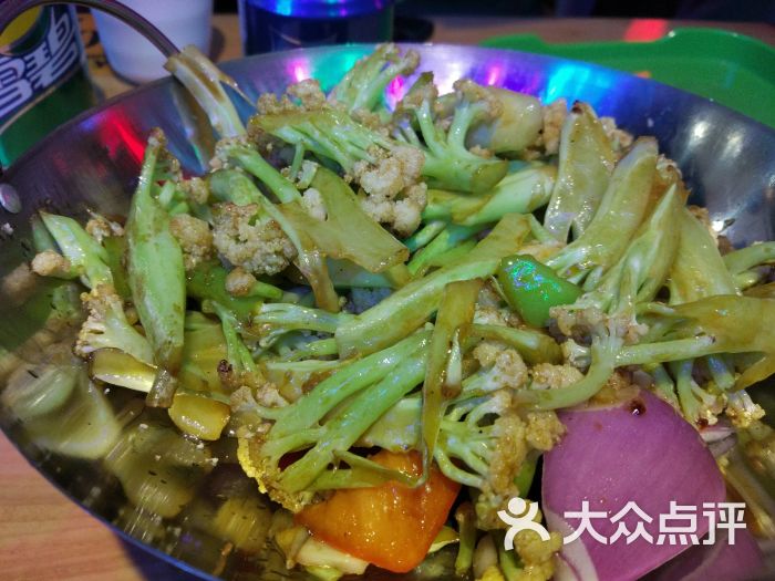 妖天侠hi锅鸭(万达店)干锅有机菜花图片 - 第4张