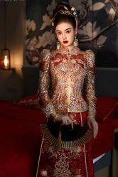 -懿沉香中式嫁衣礼服秀禾服龙凤褂马来褂旗袍总店