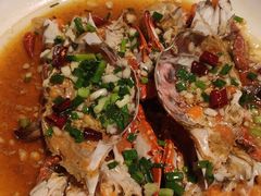 葱油蒸梭子蟹-大家发海鲜城夜排档(华山中路店)