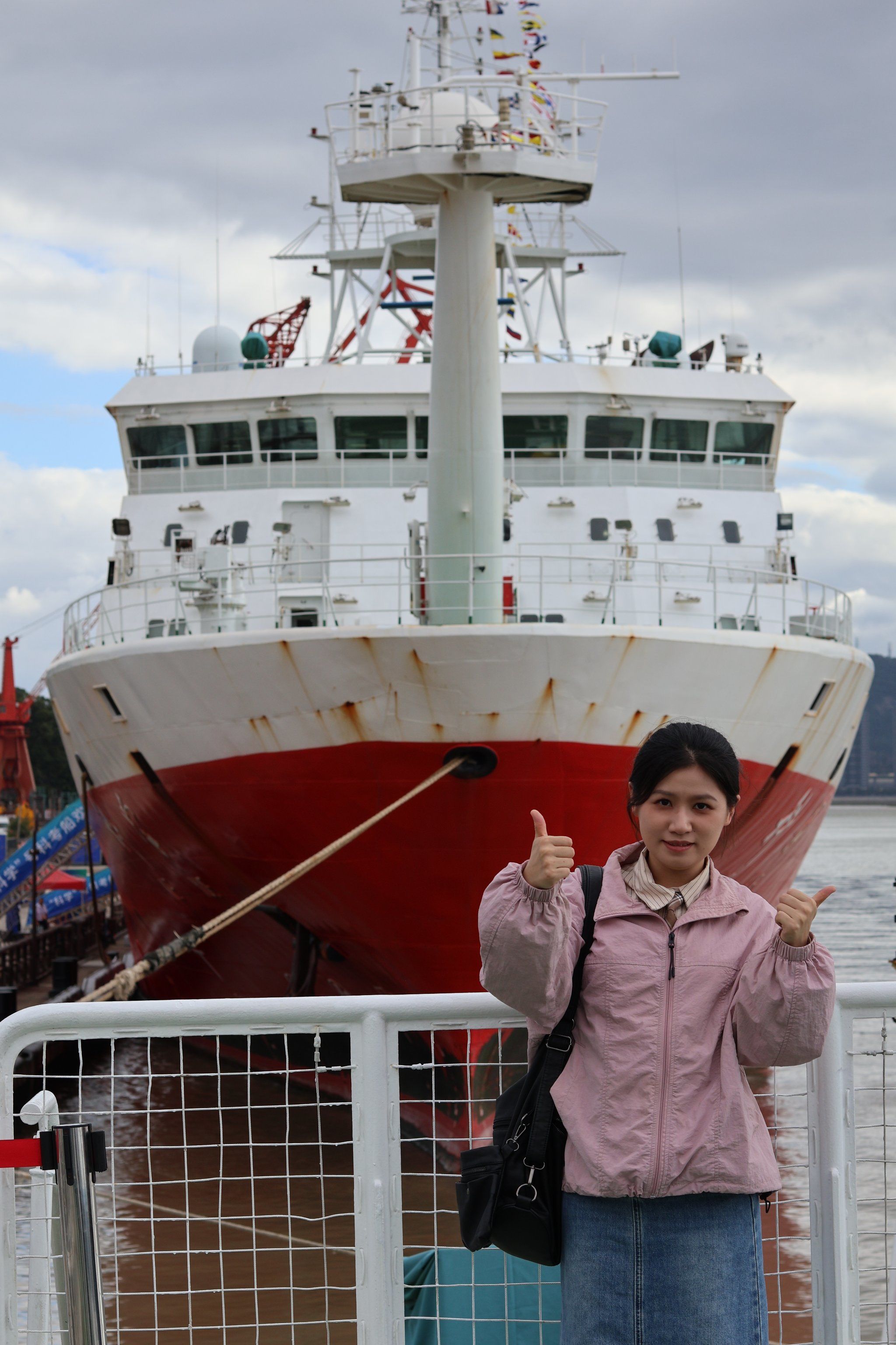 在马尾参观大船