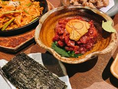 海胆拌生牛肉-九州酒场ひこぞう(1号店)
