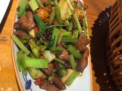小炒猪肝-华盛园卷子王农家菜水库鱼