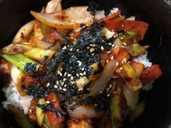 辣味鱿鱼石锅拌饭-青春韩国料理(光环店)