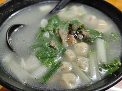 鱼丸鱼皮饺汤-汕尾小吃铜盘推(埔尾篮球场店)