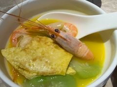 文鲜贝丝瓜烩蛋饼-烹贝小馆(华采天地店)