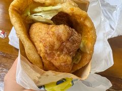 -小红车炸蛋葱油饼