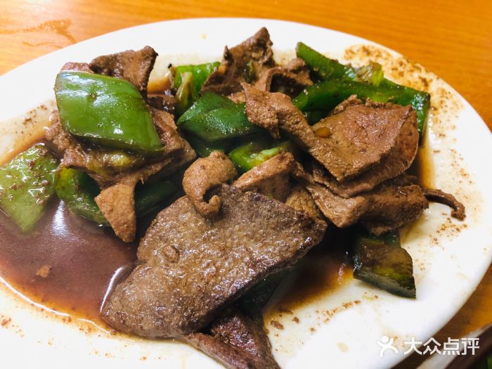 台湾风味小吃(长乐店)青椒炒猪肝图片
